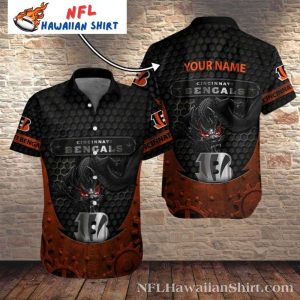 Cincinnati Bengals Menacing Mascot Personalized Hawaiian Shirt – Fearless Fan Fashion