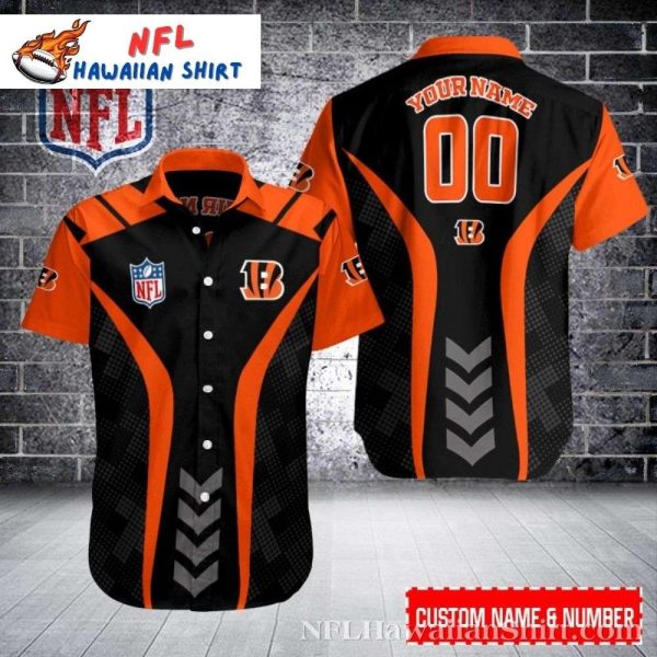 Cincinnati Bengals Modern Stripes Personalized Hawaiian Shirt – Bengals Tailgate Aloha