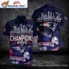 City Of Champions New England Patriots Hawaiian Shirt – Skyline And Super Bowl Accents