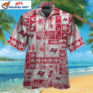 Classic Buccaneers Icons And Tiki Patterns Hawaiian Shirt