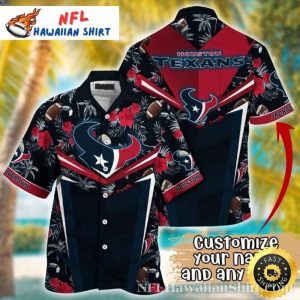 Classic Game Day Houston Texans Hawaiian Shirt – Floral And Football Motifs