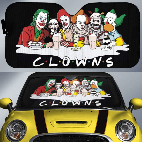 Clowns Mashup Car Sunshade Custom Car Accessories