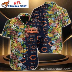 Colorful Doodle Art Chicago Bears Fan Exclusive Hawaiian Shirt