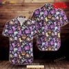 Colorful Ghost Pokemon Print Pattern Tropical Summer Hawaiian Shirt for Women Men