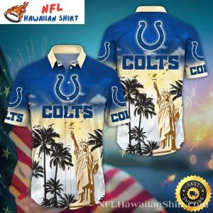 Colts Tropics And Liberty – Hawaiian Indianapolis Colts Shirt