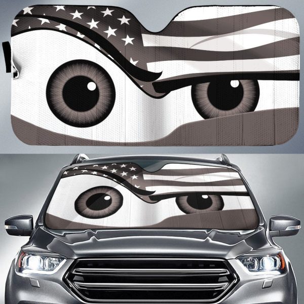 Cool Eyes Car Sunshade Custom US Flag Car Accessories