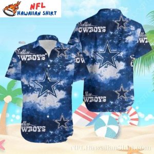 Cowboys Wave Rider Navy Blue Hawaiian Shirt