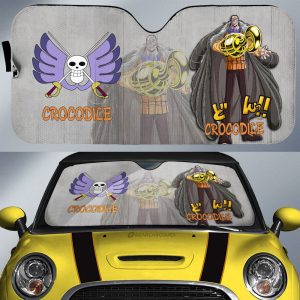 Crocodile Car Sunshade Custom One Piece Anime Car Accessories