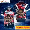 Custom Name Patriotic Warrior Nightfall New England Patriots Hawaiian Shirt