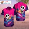 Cute Jack Skellington Surfer Sunset Cowboys Tropical Hawaiian Shirt