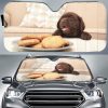 Cute Labrador Retriever Car Sunshade Custom Car Accessories