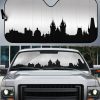 Czech Prague Skyline Car Sunshade Custom Car Accessories