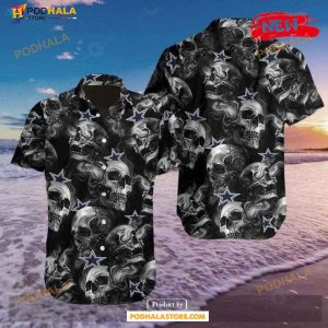 Dallas Cowboys Skull Tropical Summer Hawaiian Shirt