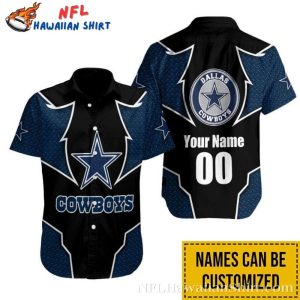 Dark Blue Vibe Dallas Cowboys Tropical Hawaiian Shirt