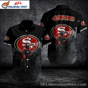 Dark Knight 49ers Aloha Shirt – Gothic Guardian Edition