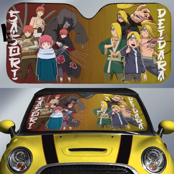 Deidara And Sasori Car Sunshade Custom Anime Car Accessories