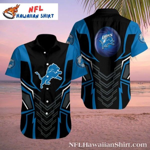 Detroit Lions Abstract Art Custom Hawaiian Shirt