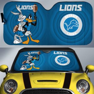 Detroit Lions Car Sunshade Custom Car Accessories