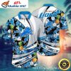 Detroit Lions Pineapple Luau Party Hawaiian Shirt