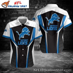 Detroit Lions Sleek Lines Fan Favorite Hawaiian Shirt