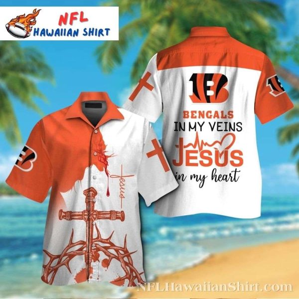 Distressed Splash Cincinnati Bengals Hawaiian Shirt – Urban Edge Bengals Aloha Shirt