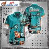 Dolphins Skull Graphic Hawaiian Shirt – Rock Your Team Spirit