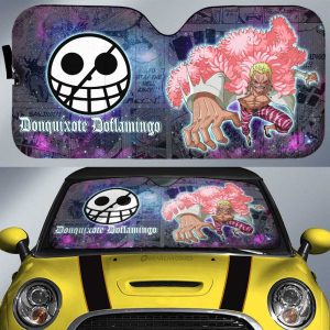 Donquixote Doflamingo Car Sunshade Custom Car Accessories Manga Galaxy Style