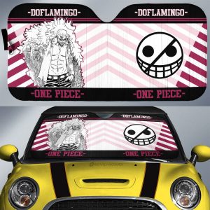 Donquixote Doflamingo Car Sunshade Custom Car Accessories Mix Manga Style