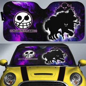 Donquixote Doflamingo Car Sunshade Custom One Piece Anime Silhouette Style