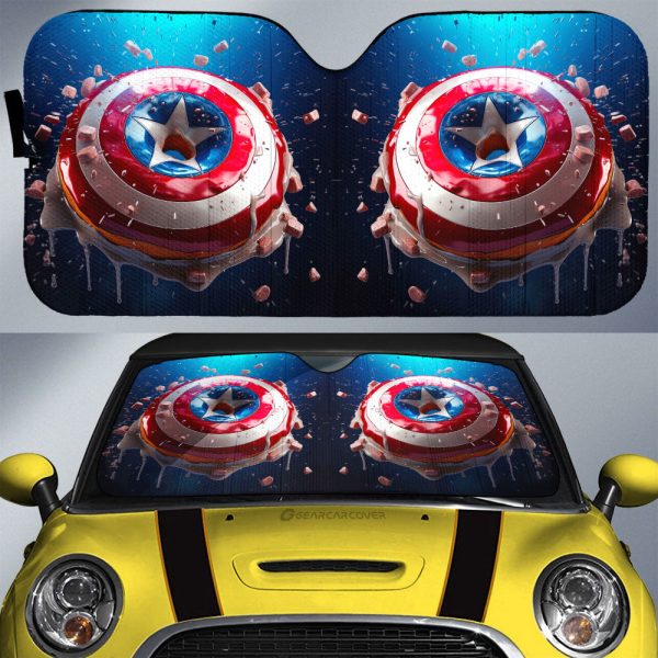 Donuts Car Sunshade Custom Captain America Car Accessories