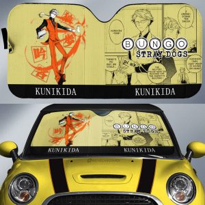 Doppo Kunikida Car Sunshade Custom Bungou Stray Dogs Anime Car Interior Accessories