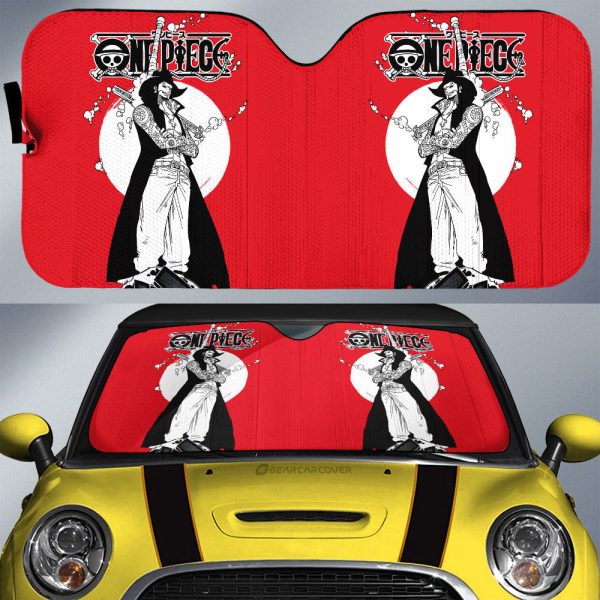 Dracule Mihawk Car Sunshade Custom Manga Style Car Accessories