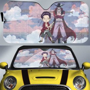 Dracule Mihawk Car Sunshade Custom One Piece Map Car Accessories For Anime Fans