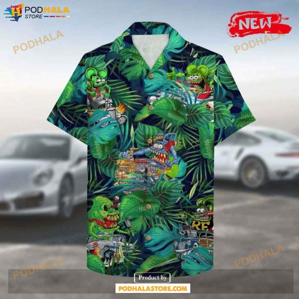 Drag Racing Tropical Summer Hawaiian Shirt