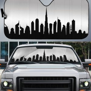 Dubai Skyline Car Sunshade Custom Car Accessories