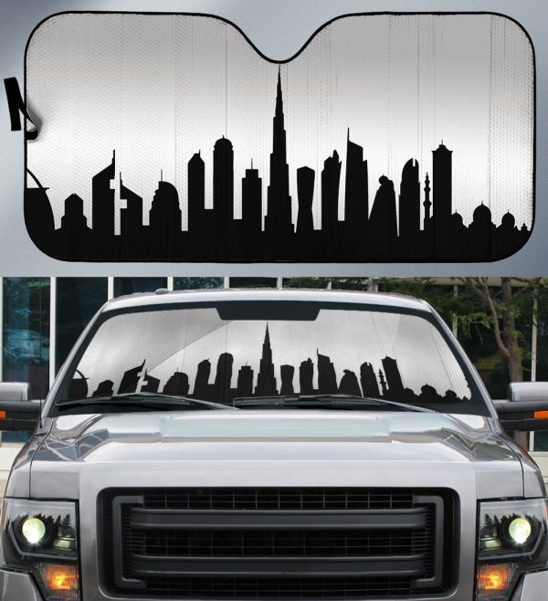 Dubai Skyline Car Sunshade Custom Car Accessories