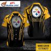 Dynamic Play Pittsburgh Steelers Hawaiian Aloha Shirt – Abstract Art Edition