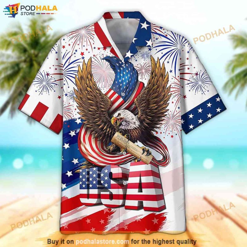 Corgi Hawaiian Shirts - Independence Day Is Coming, USA Patriotic Hawaiian Shirt HO0724 main image 0