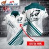 Eagles Striped Flight Custom Name Hawaiian Shirt