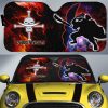 Edward Newgate Car Sunshade Custom One Piece Anime Silhouette Style