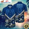 Elegant Colts Floral Cascade – Indianapolis Colts Hawaiian Shirt