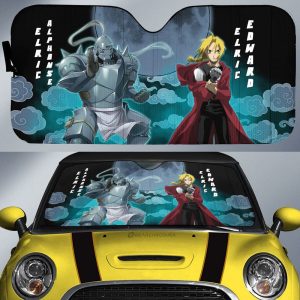 Elric Alphonse And Elric Edward Car Sunshade Custom Car Accessories