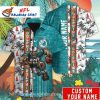 End Zone Rush Miami Dolphins Beachside Hawaiian Shirt