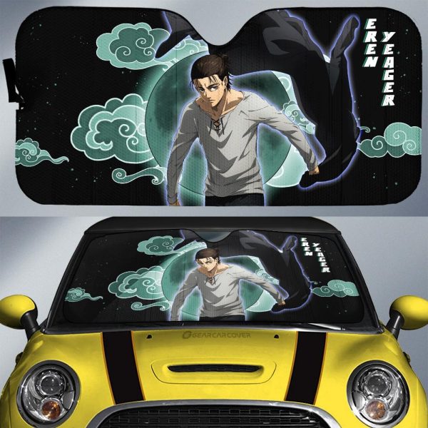 Eren Yeager Car Sunshade Custom Attack On Titan Anime