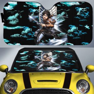 Eren Yeager Car Sunshade Custom Attack On Titan Anime Car Interior Accessories