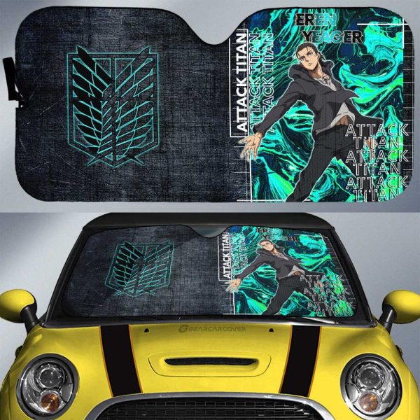 Eren Yeager Car Sunshade Custom Attack On Titan Car Accessories