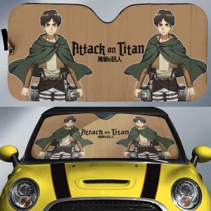 Eren Yeager Car Sunshade Custom Main Hero Attack On Titan Anime Car Accessories