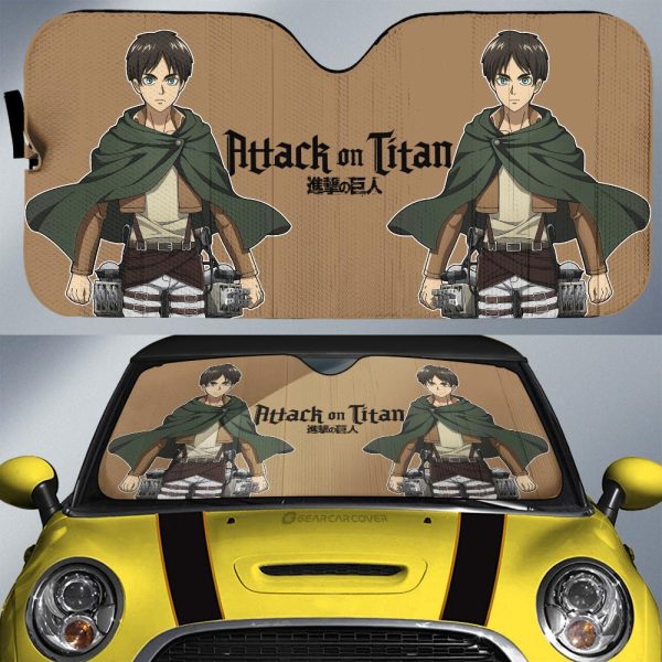 Eren Yeager Car Sunshade Custom Main Hero Car Accessories