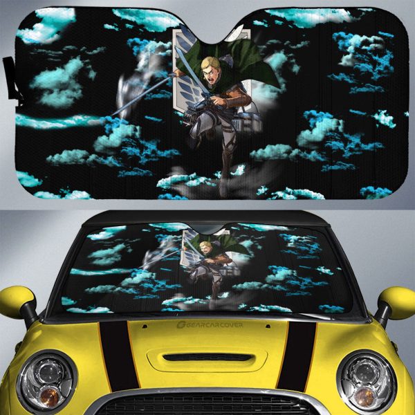 Erwin Smith Car Sunshade Custom Attack On Titan Anime Car Interior Accessories