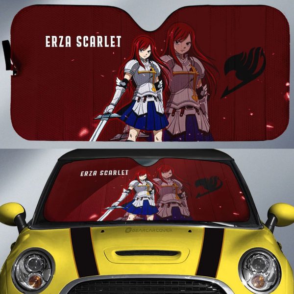 Erza Scarlet Car Sunshade Custom Car Accessories